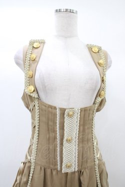 画像4: ALICE and the PIRATES / 時計ウサギのサロペット Free ベージュ H-25-12-24-018-PA-OP-NS-ZH