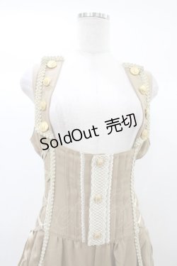 画像4: ALICE and the PIRATES / 時計ウサギのサロペット Free ベージュ H-25-12-24-018-PA-OP-NS-ZH