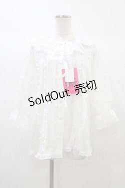 画像1: Angelic Pretty / ふわふわピンタックブラウス Free シロ H-25-12-24-019-AP-BL-NS-ZH