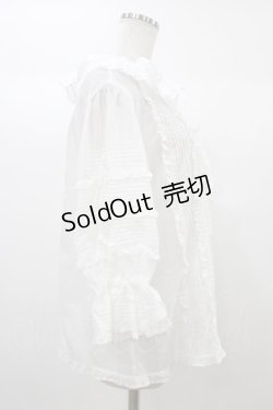画像3: Angelic Pretty / ふわふわピンタックブラウス Free シロ H-25-12-24-019-AP-BL-NS-ZH