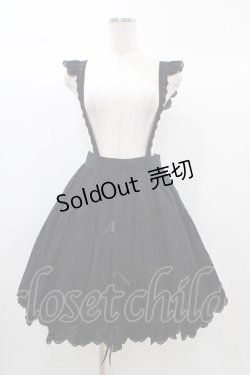 画像1: metamorphose / 王冠レースサスペンダースカート Free ブラック H-25-12-24-021-ME-SK-NS-ZH