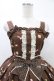 画像4: Angelic Pretty / お菓子の国シャーリングジャンパースカート Free ブラウン H-25-12-24-022-AP-OP-NS-ZH (4)