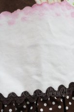 画像6: Angelic Pretty / お菓子の国シャーリングジャンパースカート Free ブラウン H-25-12-24-022-AP-OP-NS-ZH (6)