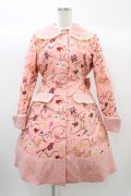 metamorphose / TOY BOXコートワンピース Free ピンク H-25-12-24-024-ME-CO-NS-ZH