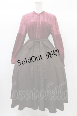 画像1: Favorite / リボンベルト付きワンピース M~L ブラウン H-25-12-24-025-LO-OP-NS-ZH