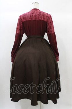 画像2: Favorite / リボンベルト付きワンピース M~L ブラウン H-25-12-24-025-LO-OP-NS-ZH