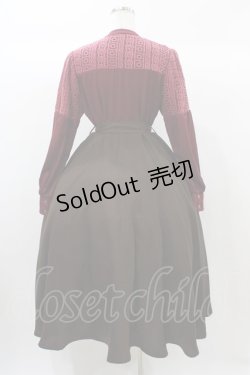 画像2: Favorite / リボンベルト付きワンピース M~L ブラウン H-25-12-24-025-LO-OP-NS-ZH