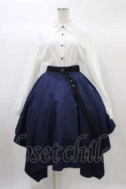 画像1: Favorite / ブラウス+スカートセット Free オフ/ネイビー H-25-12-24-028-LO-OP-NS-ZH