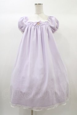 画像1: ALICE and the PIRATES / Nighty nightミニ袖ジャンパースカート Free ラベンダー H-25-12-24-029-PA-OP-NS-ZH