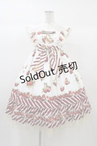 Cupid Cute（海外ロリータブランド） / Eton Strawberry Angelジャンパースカート M オフ H-25-12-25-037-0-OP-NS-ZH