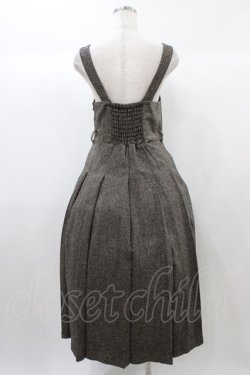 画像2: an another angelus / フロントタイツイードジャンパースカート Free BROWN H-25-12-25-039-CA-OP-NS-ZH