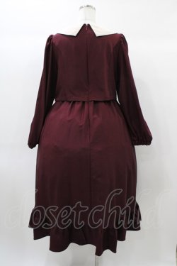 画像2: m petit by misako / サンリオキャラクターズコラボ マイメロディワッペン付きワンピース L ワイン H-25-12-25-043-LO-OP-YZ-ZH