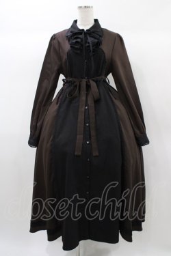 画像1: Favorite / シャツワンピース M ブラウン H-25-12-25-044-LO-OP-NS-ZH