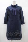 an another angelus / フラワーレースワンピース Free NAVY H-25-12-25-045-CA-OP-NS-ZH
