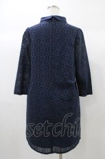 画像2: an another angelus / フラワーレースワンピース Free NAVY H-25-12-25-045-CA-OP-NS-ZH (2)