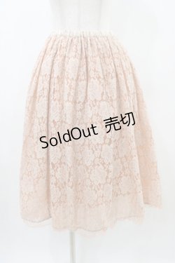 画像1: franche lippee black / レーシーリバーチュールリバースカート Free ピンク H-25-12-25-047-LO-SK-NS-ZH