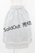 Fi.n.t / レース使い小花柄ギャザースカート Free SAX H-25-12-25-048-CA-SK-NS-ZH
