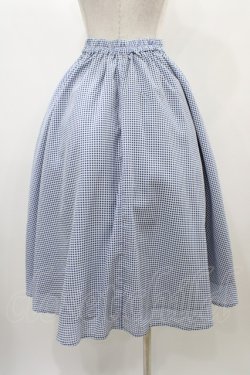 画像2: Fi.n.t / サッカーギンガムフレアースカート Free BLUE×WH H-25-12-25-049-CA-SK-NS-ZH