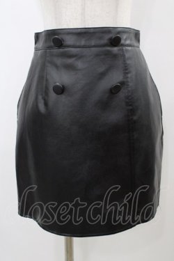 画像1: EATME / ラップライクミニスカート M ブラック H-25-12-25-051-LO-SK-NS-ZH