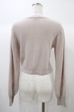 画像2: axes femme POETIQUE / チェリー刺繍ニットカーディガン M ピンク H-25-12-25-057-AX-TO-NS-ZH