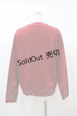 画像2: Fi.n.t / Vネックミドル丈カーディガン Free レッド H-25-12-25-058-CA-TO-NS-ZH