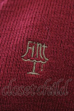 画像3: Fi.n.t / Vネックミドル丈カーディガン Free レッド H-25-12-25-058-CA-TO-NS-ZH