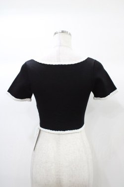 画像2: Melt the lady / クロップドトップス Free ブラック H-25-12-25-060-PU-TO-NS-ZH