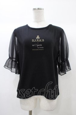 画像1: m petit by misako / MSシアーソデプルオーバー L ブラック H-25-12-25-061-LO-TO-NS-ZH