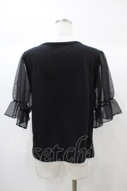 画像2: m petit by misako / MSシアーソデプルオーバー L ブラック H-25-12-25-061-LO-TO-NS-ZH