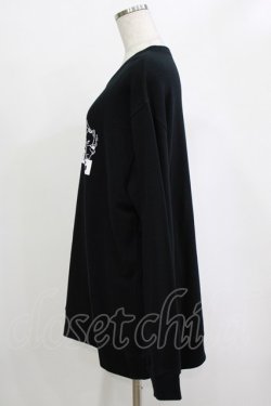 画像2: NieR Clothing / プリントSWEAT  2XL 黒 H-25-12-25-1032-PU-TO-KB-ZH