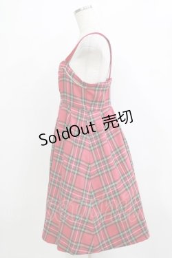 画像2: Shirley Temple / タータンジャンパースカート  ピンク H-25-12-25-1003-ET-OP-KB-ZH