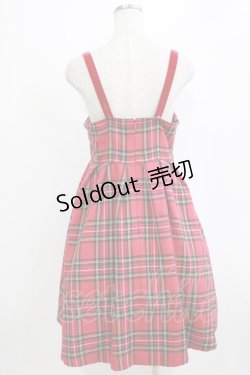 画像3: Shirley Temple / タータンジャンパースカート  ピンク H-25-12-25-1003-ET-OP-KB-ZH