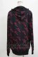 画像3: NieR Clothing / 総柄ZIPパーカー  黒×ピンク H-25-12-25-1035-PU-TO-KB-ZH (3)