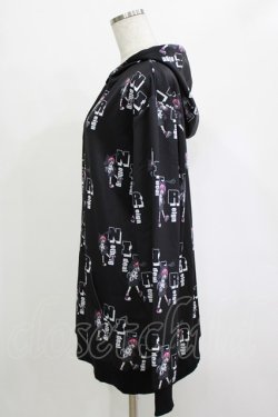 画像2: NieR Clothing / プリントプルパーカー  黒 H-25-12-25-1037-PU-TO-KB-ZH