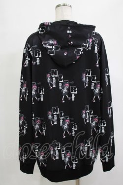 画像3: NieR Clothing / プリントプルパーカー  黒 H-25-12-25-1037-PU-TO-KB-ZH