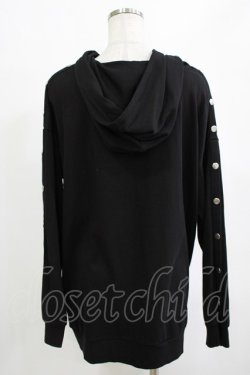 画像3: meltyglow / プリントプルパーカー  黒 H-25-12-25-1040-PU-TO-KB-ZH