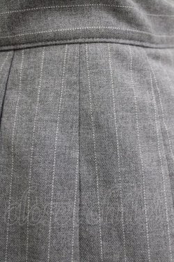 画像4: Jane Marple / ストライプジャンパースカート  グレー H-25-12-25-1043-JM-OP-KB-ZH