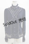 Ozz Croce / レースタックブラウス  ネイビー H-25-12-25-1045-OO-BL-KB-ZH