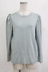 画像1: Jane Marple / Puffy Sleeve Pullover  サックス H-25-12-25-1051-JM-TO-KB-ZH (1)