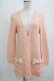 画像1: Emily Temple cute / ドットリボンロングカーディガン  コーラル H-25-12-25-1053-ET-TO-KB-ZH (1)