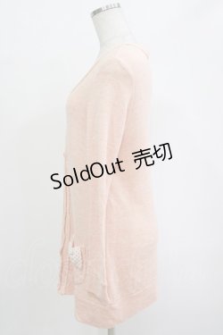 画像2: Emily Temple cute / ドットリボンロングカーディガン  コーラル H-25-12-25-1053-ET-TO-KB-ZH
