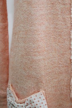 画像5: Emily Temple cute / ドットリボンロングカーディガン  コーラル H-25-12-25-1053-ET-TO-KB-ZH