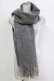 画像1: Jane Marple / ロゴエンブロイダリーのストール  グレー H-25-12-25-1056-JM-ZA-KB-ZH (1)