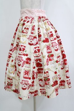 画像2: Shirley Temple / ジャム瓶プリントスカート  ホワイト H-25-12-25-1005-ET-SK-KB-ZH