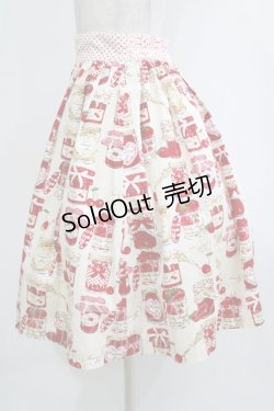 画像2: Shirley Temple / ジャム瓶プリントスカート  ホワイト H-25-12-25-1005-ET-SK-KB-ZT262