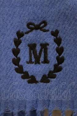 画像2: MILK / Mマフラー  ブルー H-25-12-25-1057-ML-ZA-KB-ZH