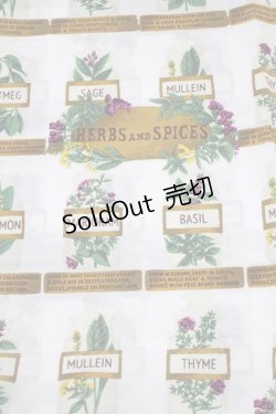 画像2: Jane Marple Dans Le Salon / Herbs&Spicesスカーフ  オフ H-25-12-25-1058-JM-ZA-KB-ZH