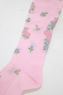 画像2: Jane Marple / Ranunculus over-knee  ピンク H-25-12-25-1059-JM-ZA-KB-ZH
