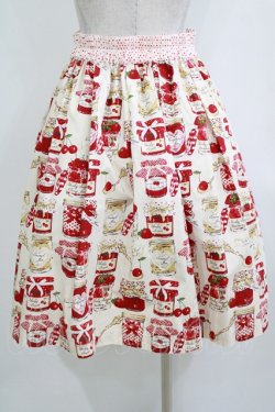 画像3: Shirley Temple / ジャム瓶プリントスカート  ホワイト H-25-12-25-1005-ET-SK-KB-ZH