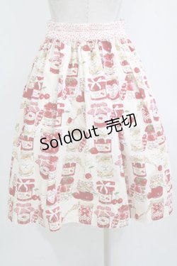 画像3: Shirley Temple / ジャム瓶プリントスカート  ホワイト H-25-12-25-1005-ET-SK-KB-ZT262